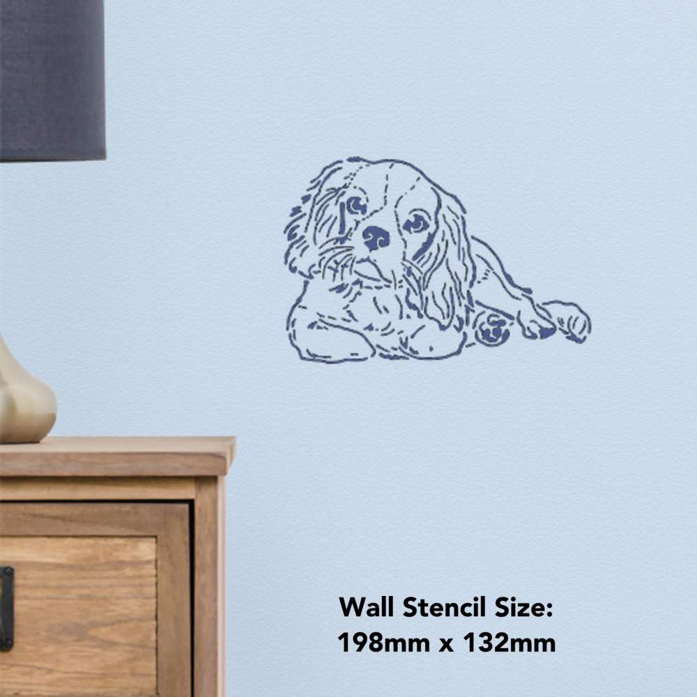 'Cavalier King Charles Spaniel' Wall Stencils / Templates (WS030981) - Picture 6 of 6