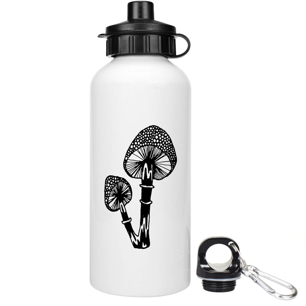 600ml 'Dotty Mushroom' Reusable Water / Drinks Bottle (WT00005467)