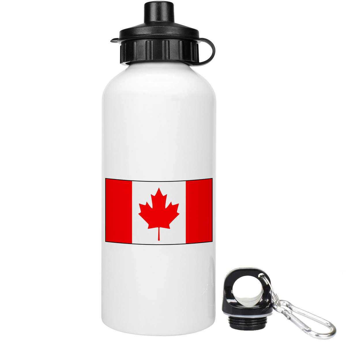 600ml 'Canadian Flag' Reusable Water / Drinks Bottle (WT00028981)