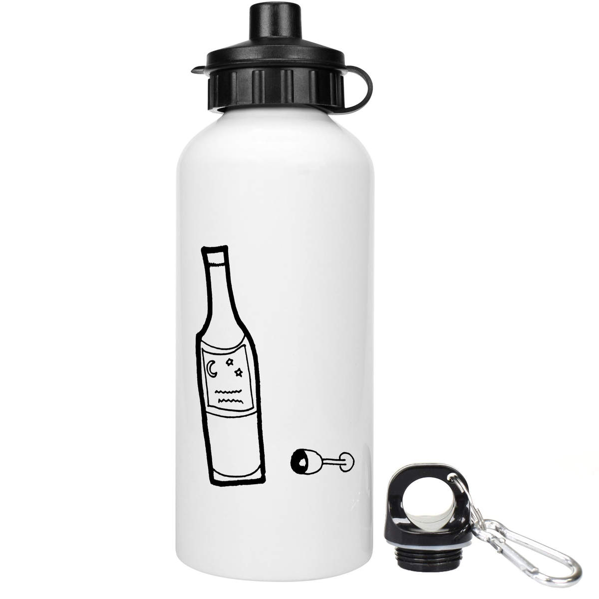 'Wine Glass & Bottle' Reusable Water Bottles (WT028416)