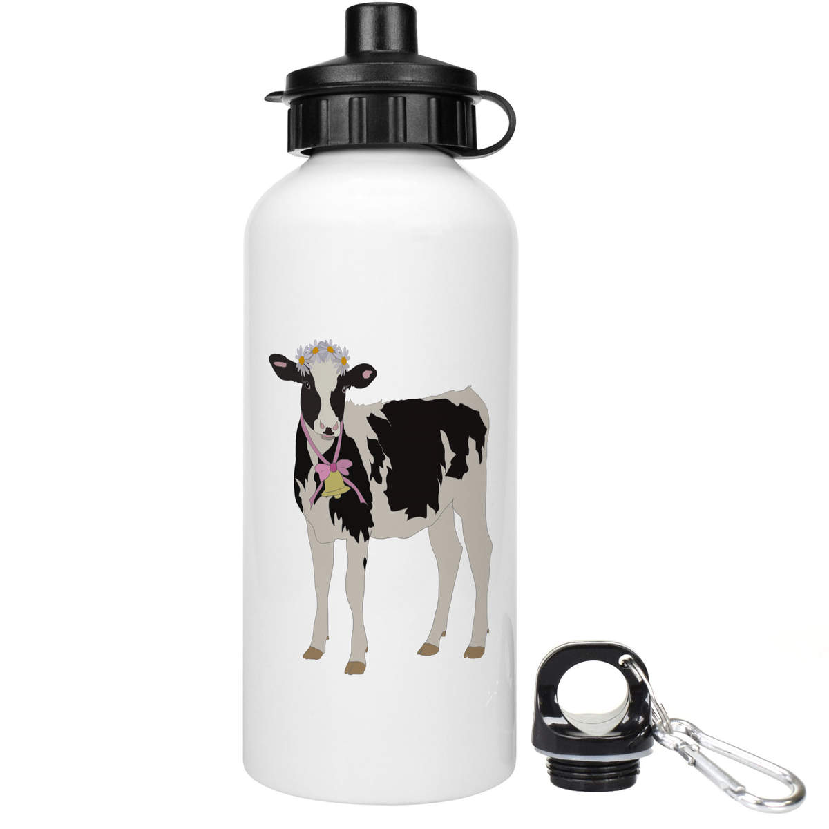 'Cow With Bell' Reusable Water Bottles (WT029260)