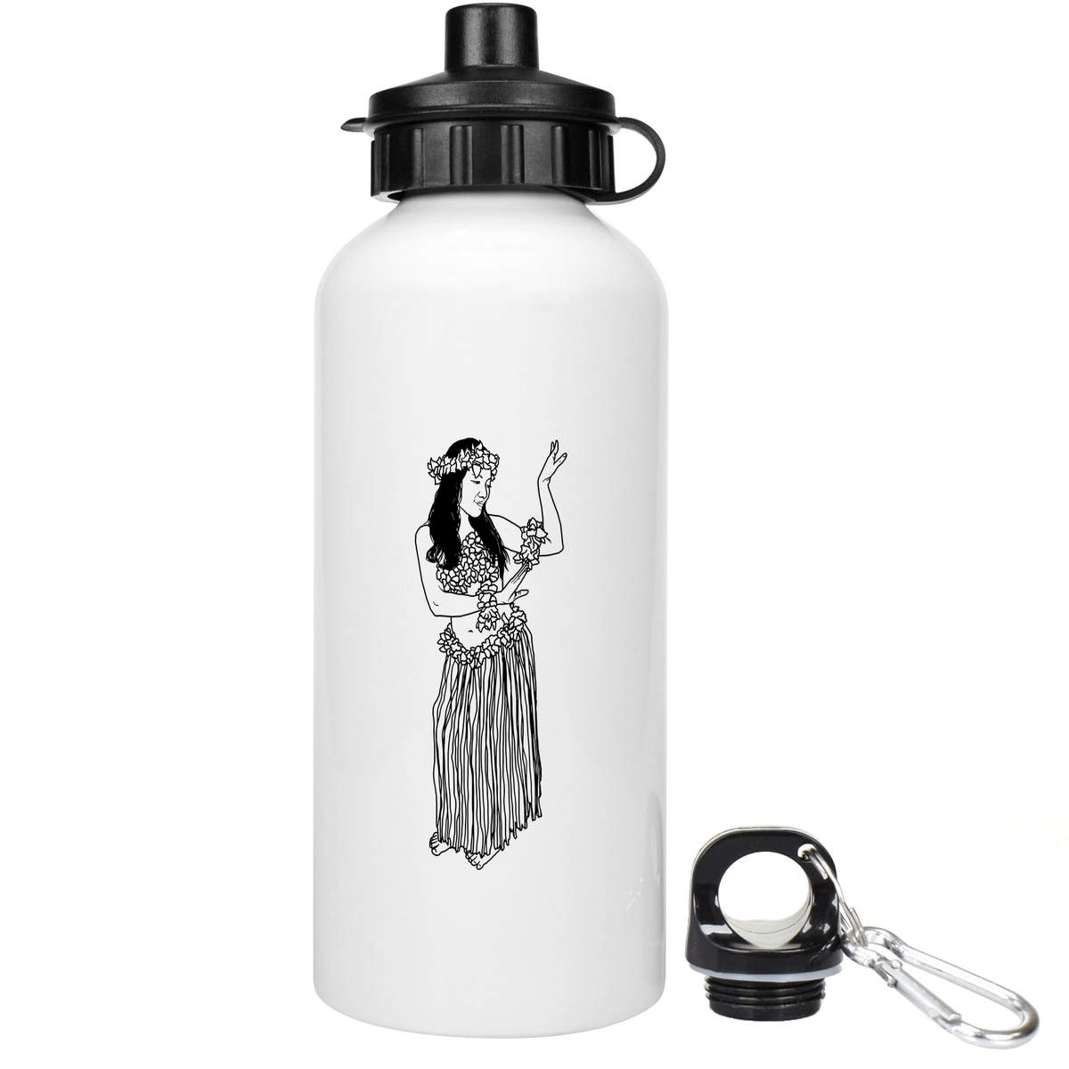 'Dancing Hula Girl' Reusable Water Bottles (WT029994)