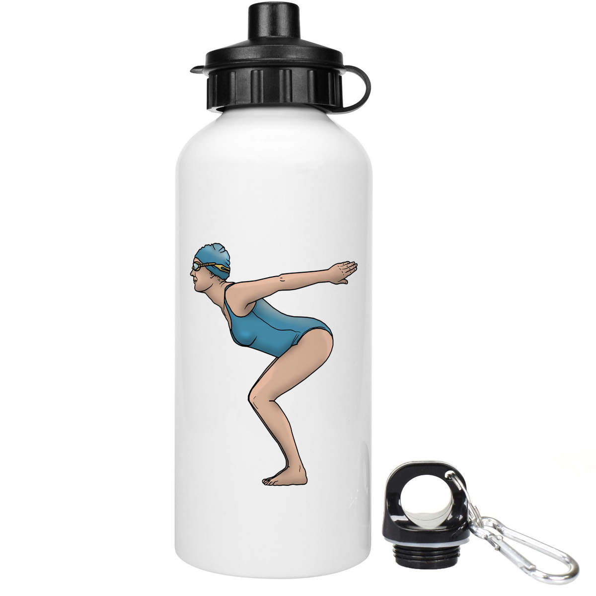 'Female Swimmer' Reusable Water Bottles (WT031102)