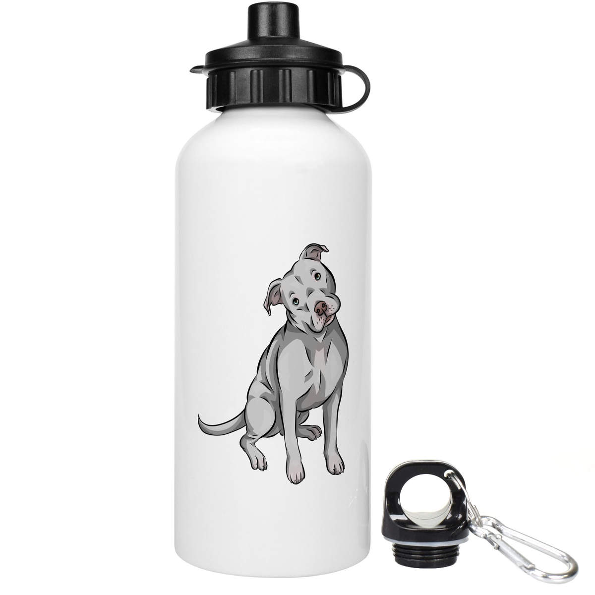 600ml 'American Pitbull Terrier' Reusable Water / Drinks Bottle (WT00045242)