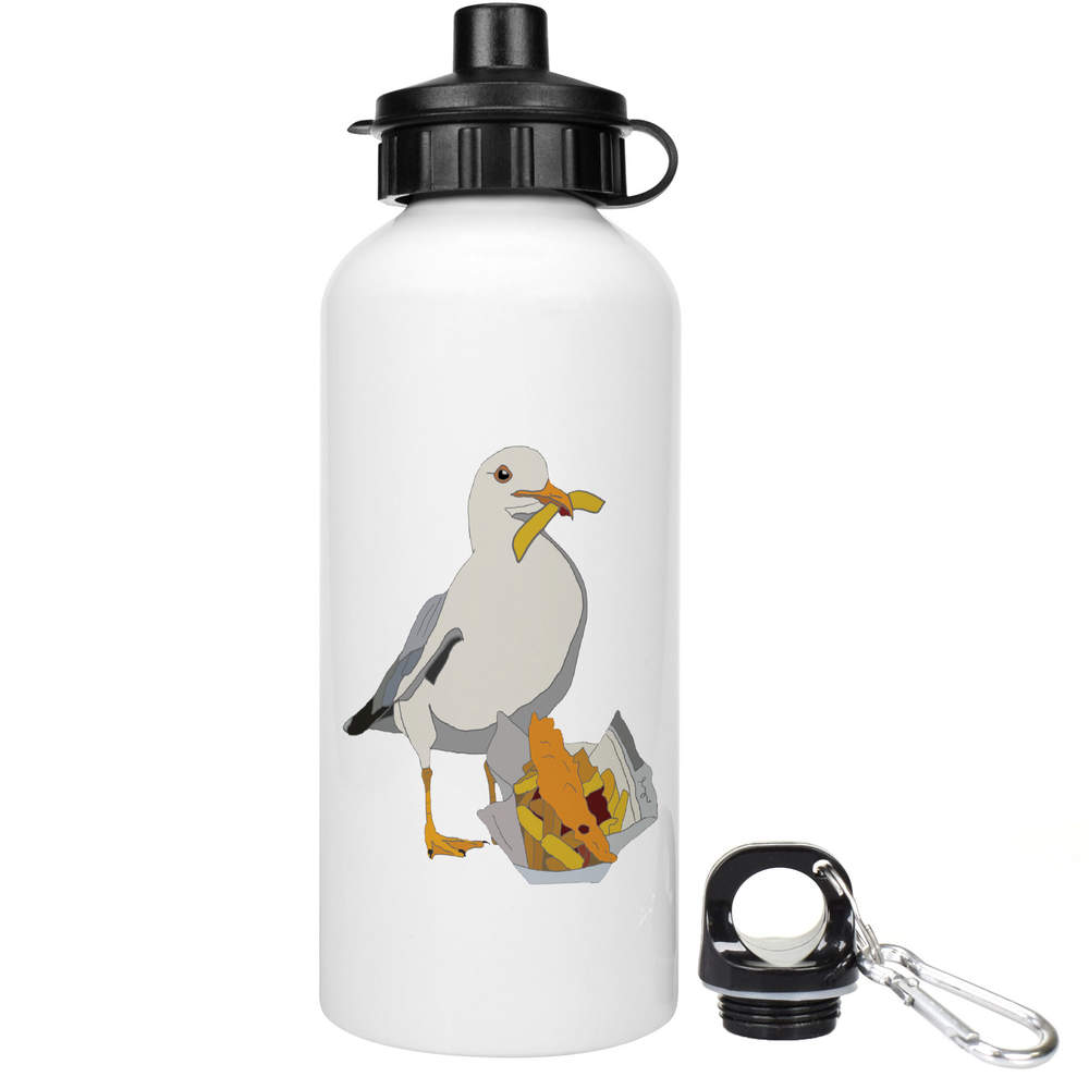 600ml 'Cheeky Seagull' Reusable Water / Drinks Bottle (WT00048756)