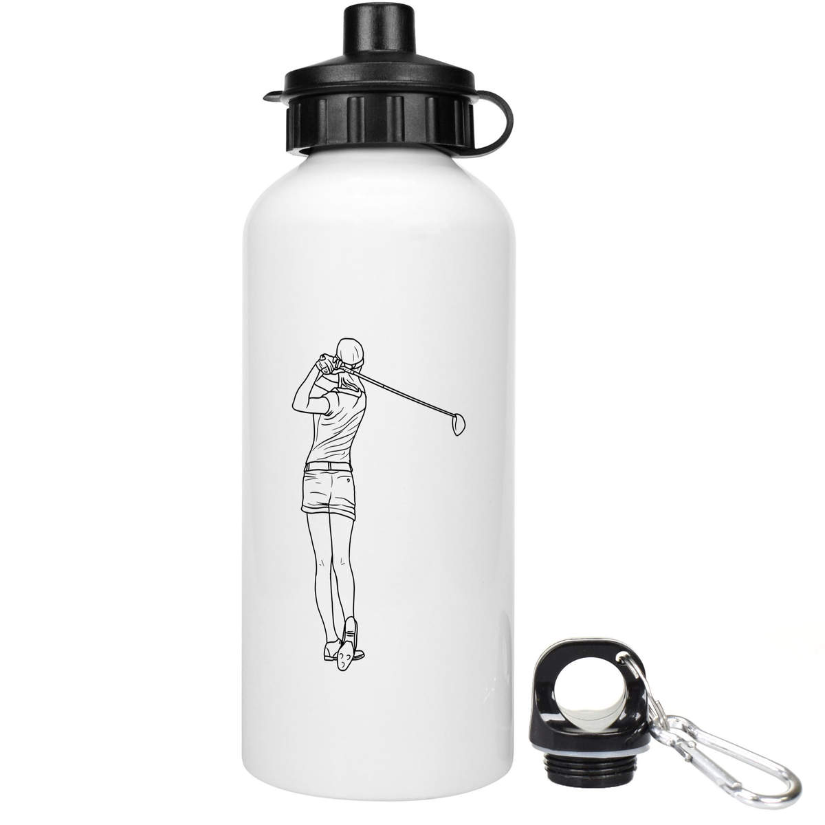 'Female Golfer' Reusable Water Bottles (WT035280)