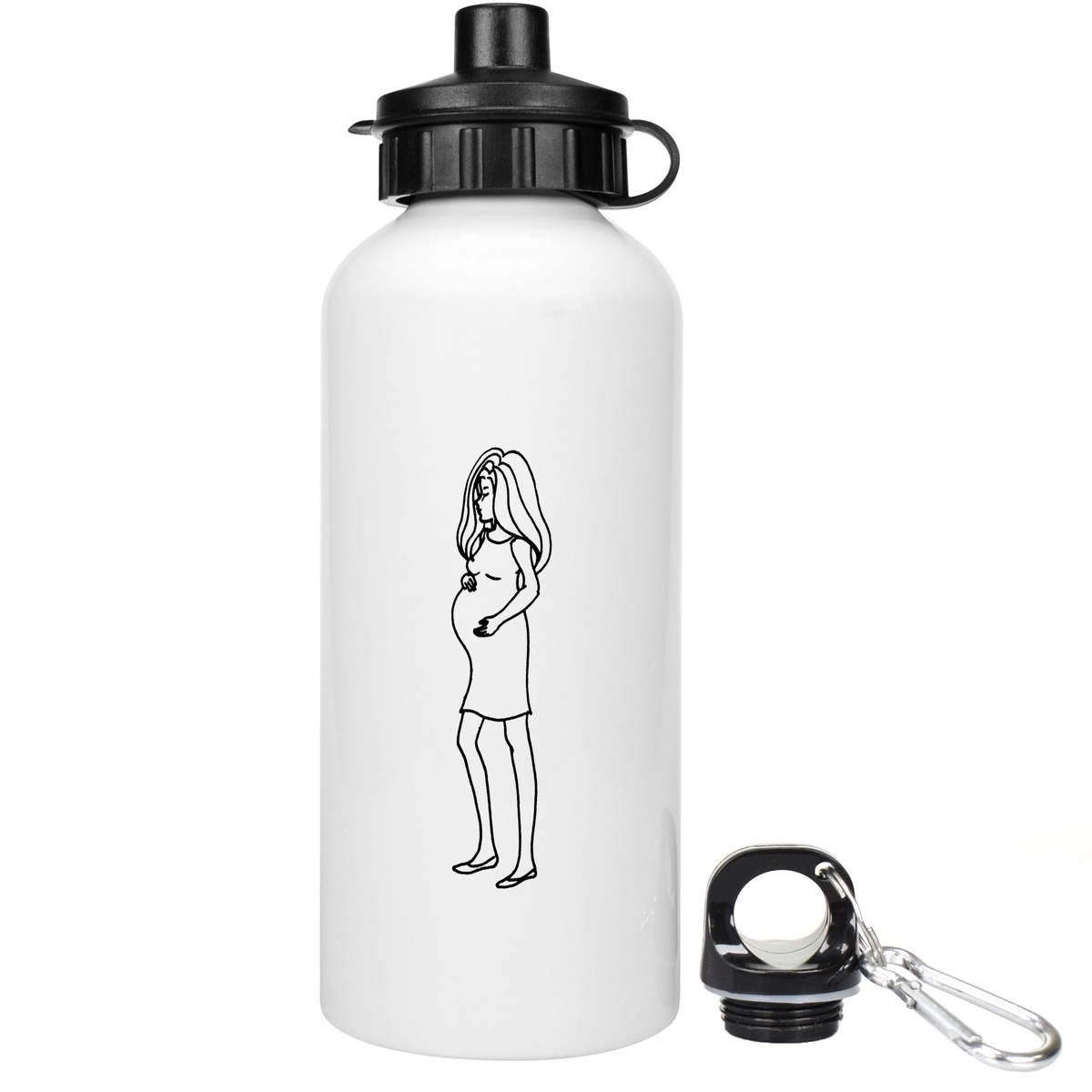 'Pregnant Lady' Reusable Water Bottles (WT036982)