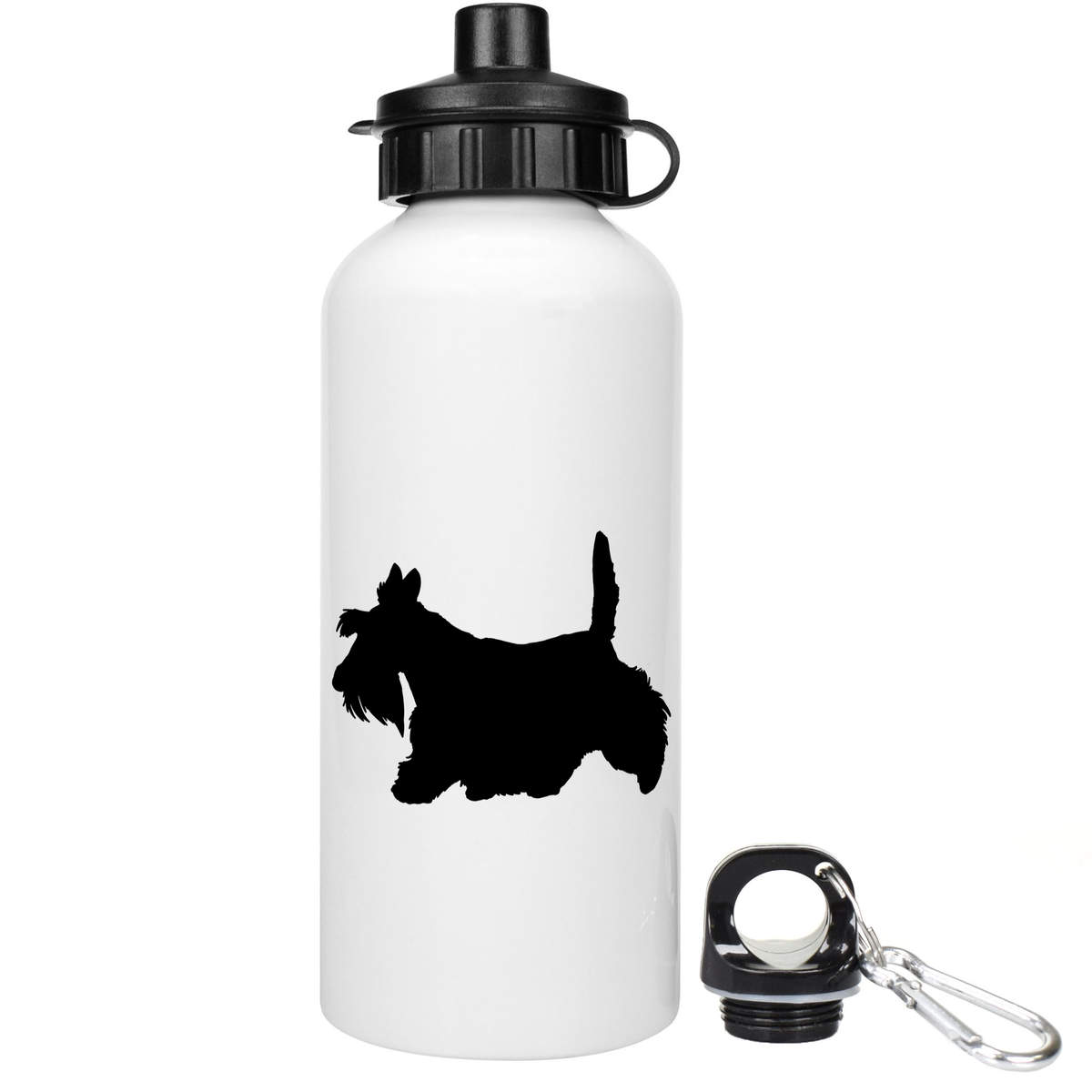 'Scottish Terrier Silhouette' Reusable Water Bottles (WT038046)