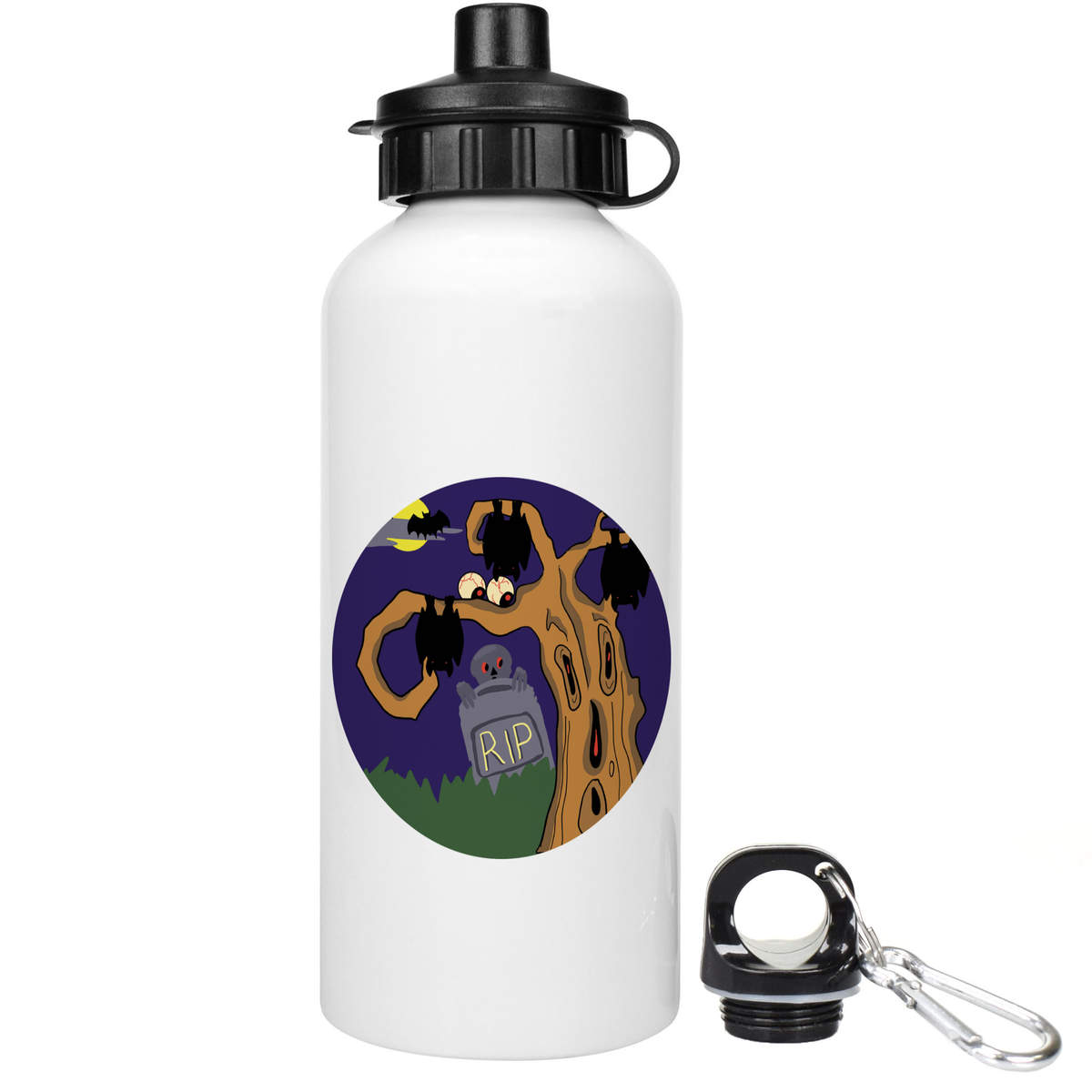 600ml 'Spooky Halloween Scene' Reusable Water / Drinks Bottle (WT00064724)