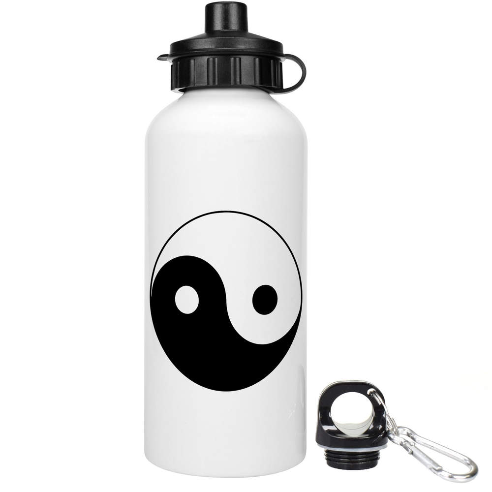 600ml 'Yin Yang Symbol Traditional' Reusable Water / Drinks Bottle (WT00070255)