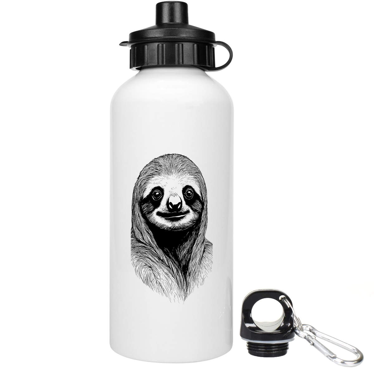 'Cute Sloth Face' Reusable Water Bottles (WT045763)