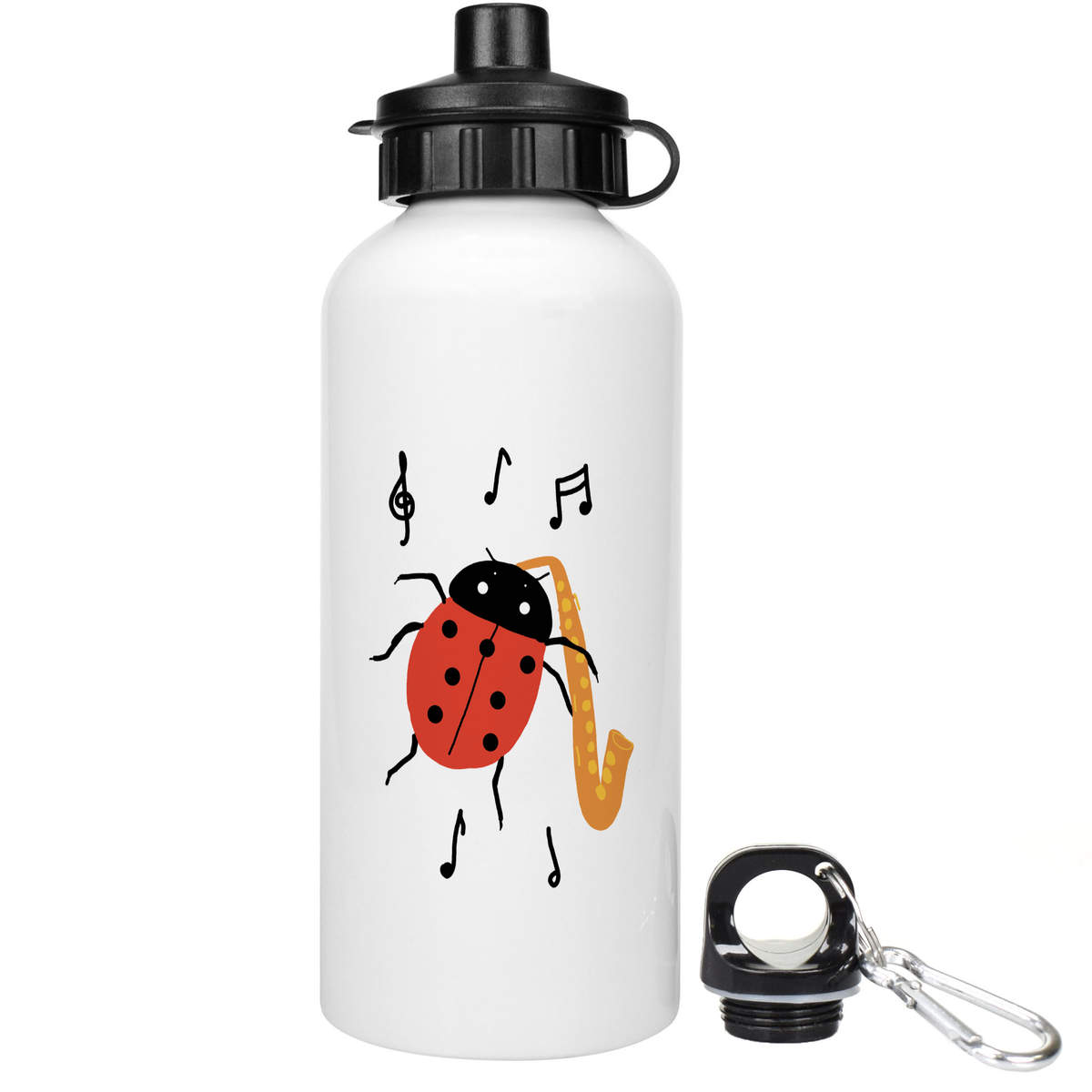 'Ladybird Playing The Saxophone ' Reusable Water Bottles (WT046568)