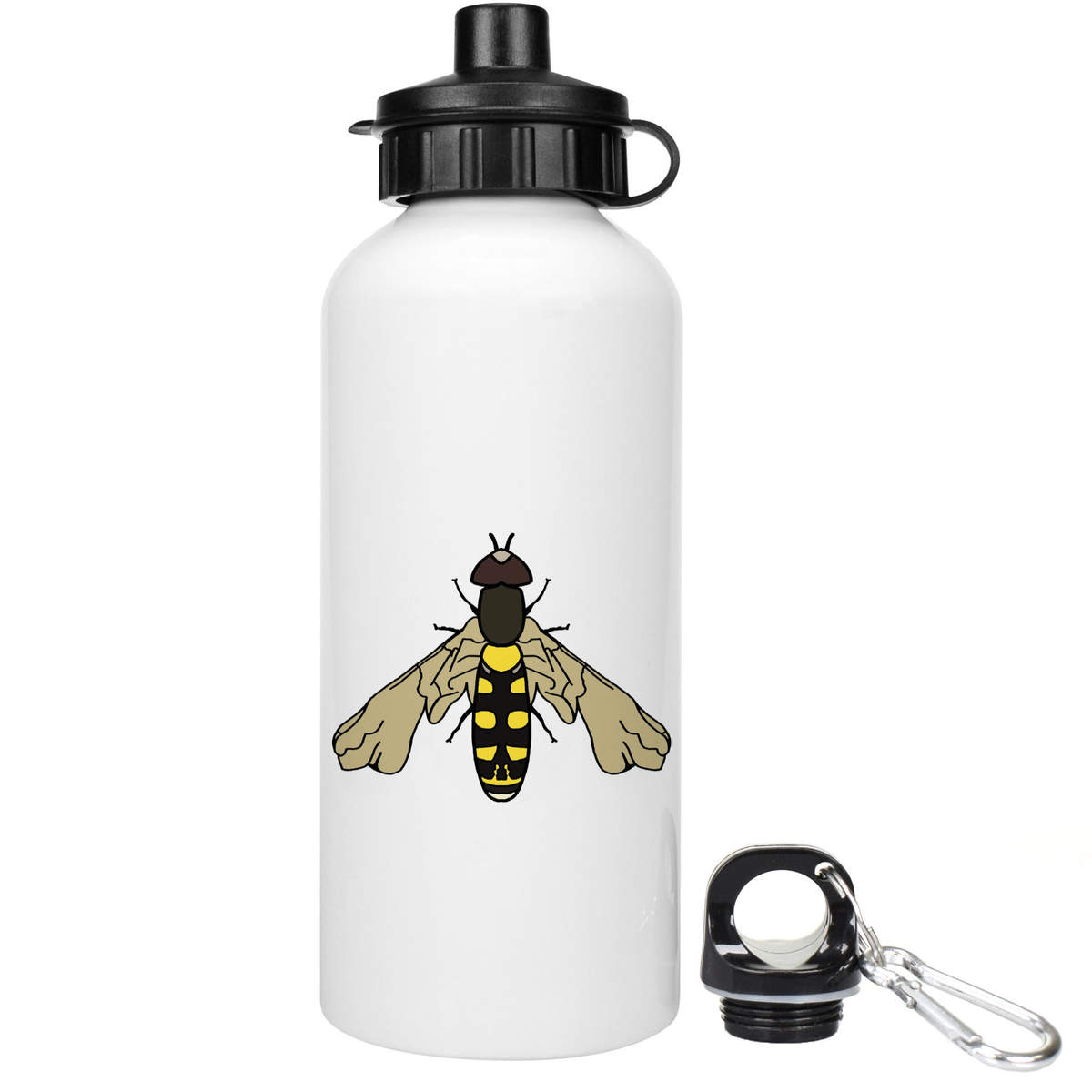 600ml 'Bold Hover Fly' Reusable Water / Drinks Bottle (WT00073104)