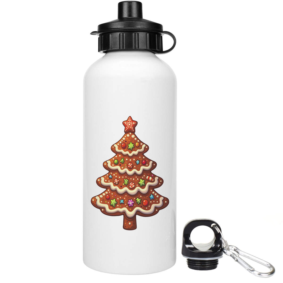 'Gingerbread Christmas Tree' Reusable Water Bottles (WT049604)