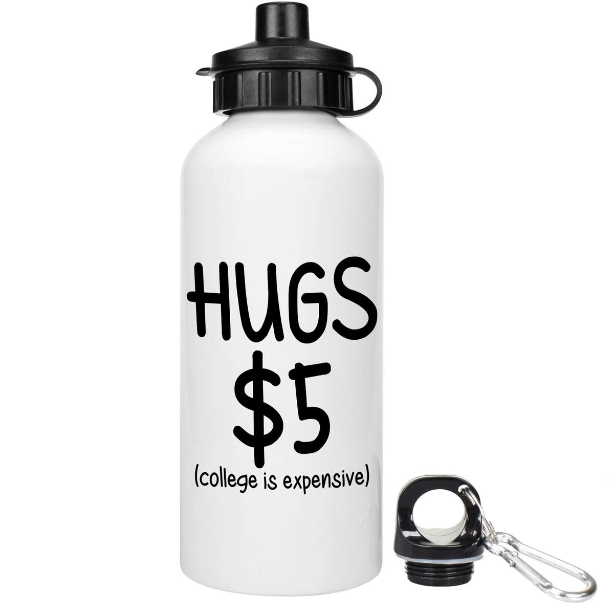 600ml 'Selling Hugs For 5 Funny Quotes Humor' Reusable Water / Drinks Bottle (WT00081468)