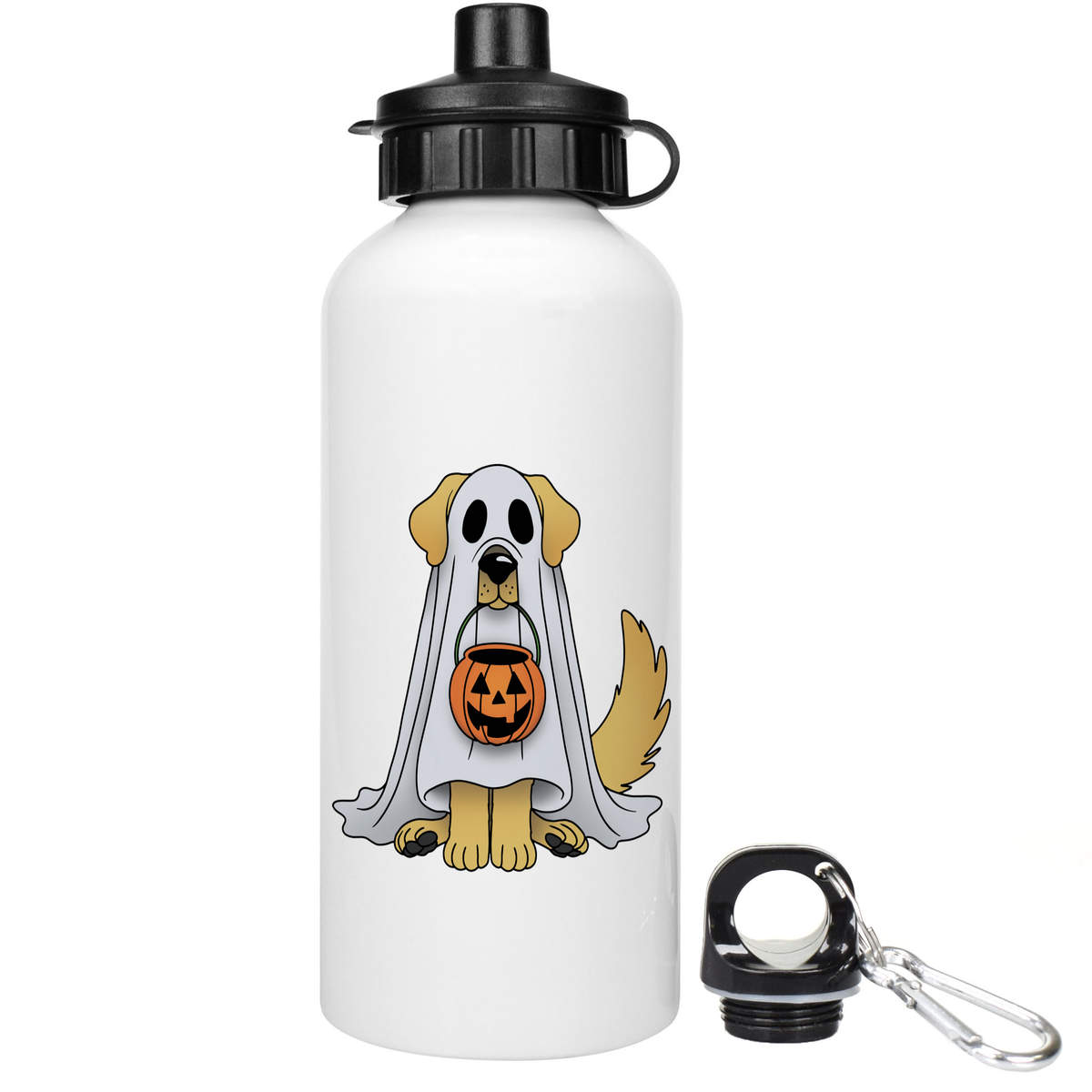 'Halloween Ghost Dog' Reusable Water Bottles (WT051742)
