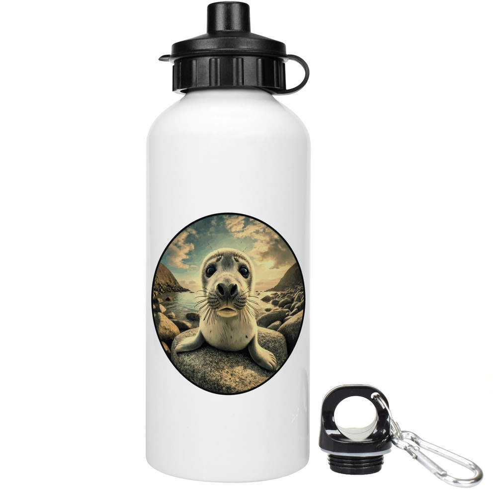 'Grey Seal Pup' Reusable Water Bottles (WT051887)