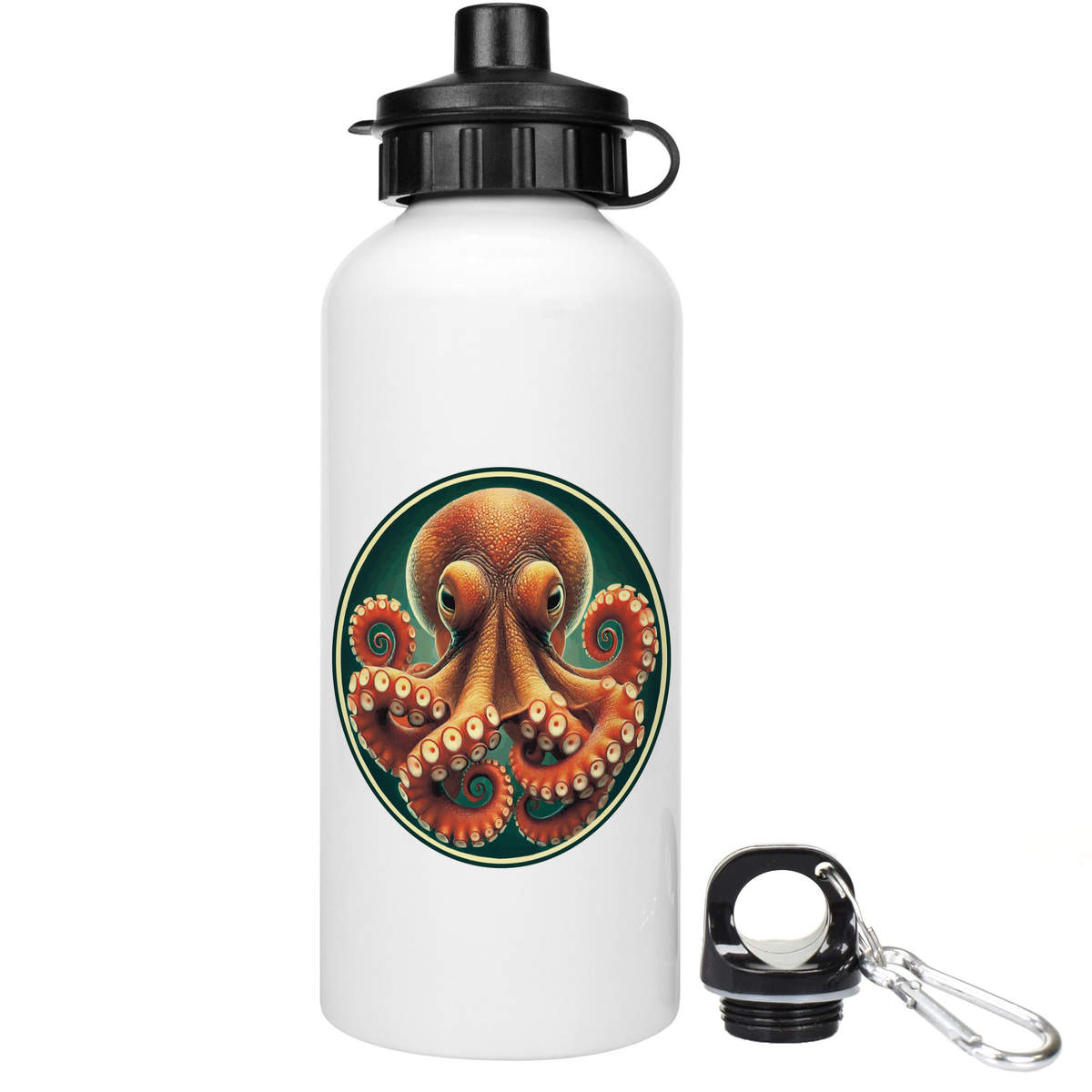 600ml 'Angry Octopus' Reusable Water / Drinks Bottle (WT00082100)