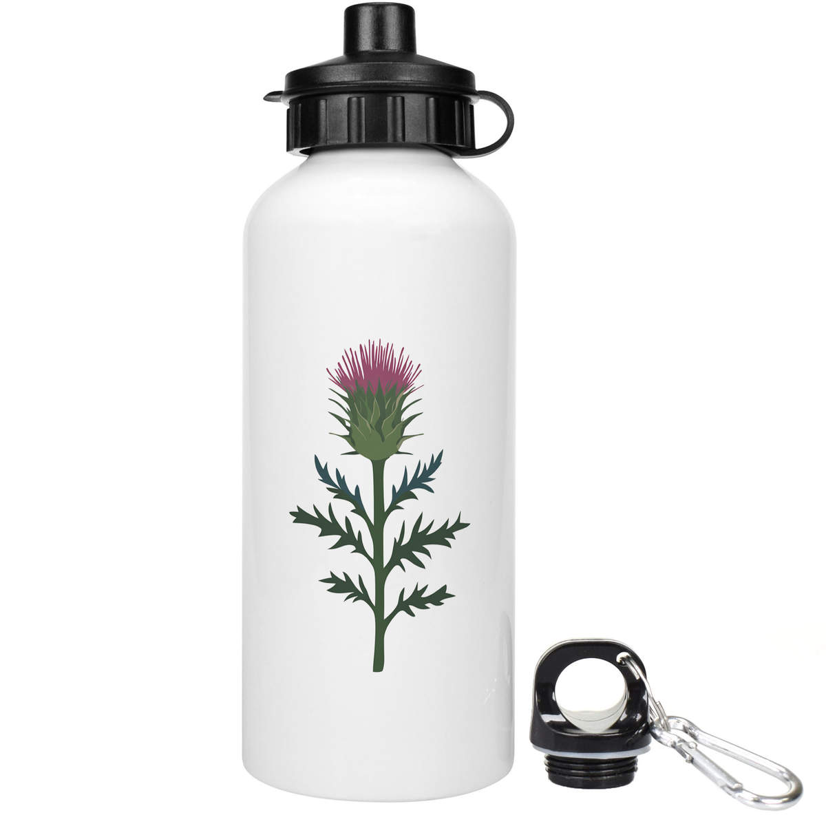 'Single Scottish Thistle' Reusable Water Bottles (WT052341)