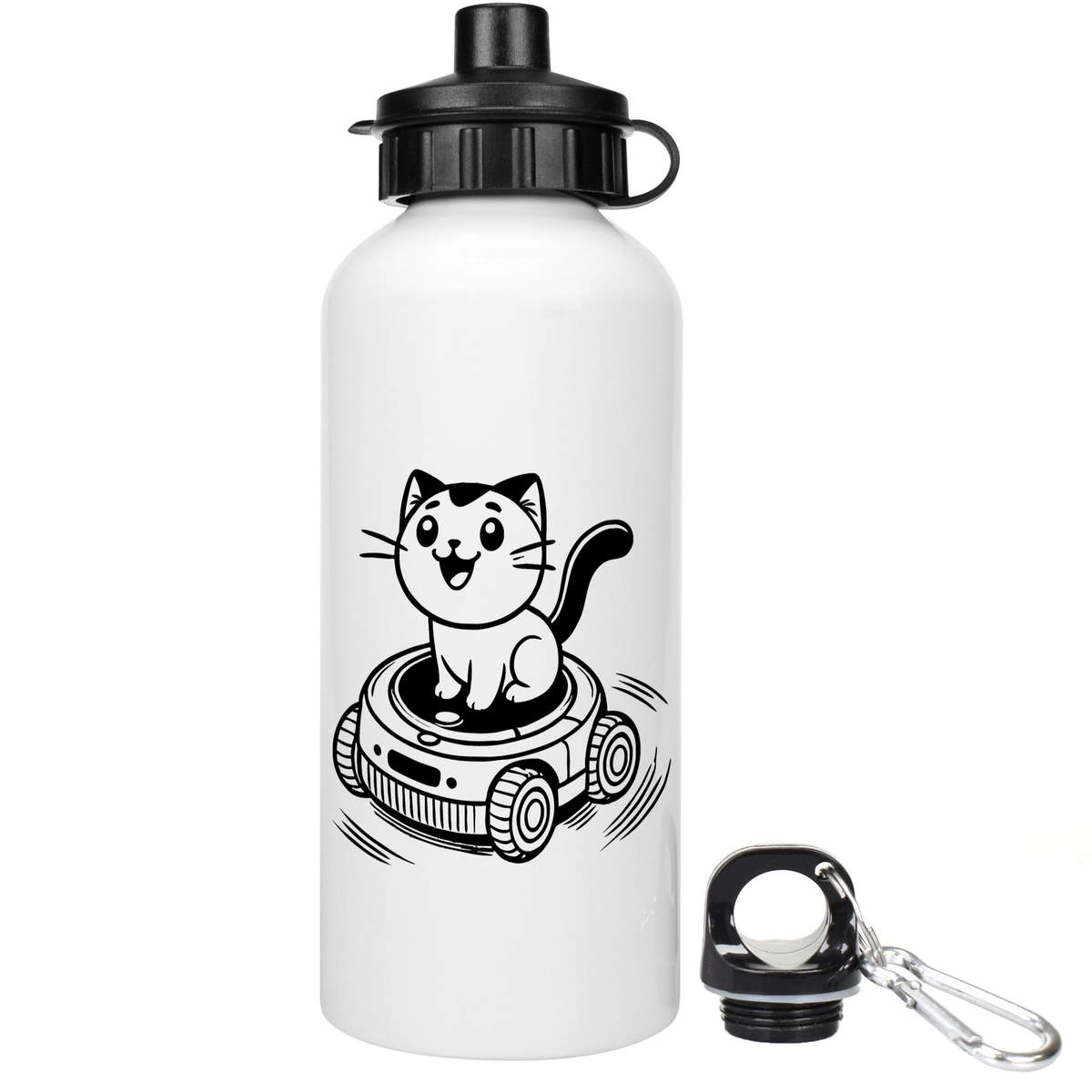 'Robot Vacuum Cat' Reusable Water Bottles (WT052689)
