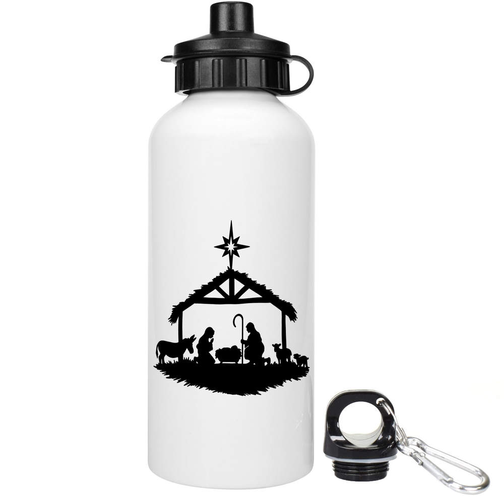 600ml 'Nativity Scene' Reusable Water / Drinks Bottle (WT00085272)