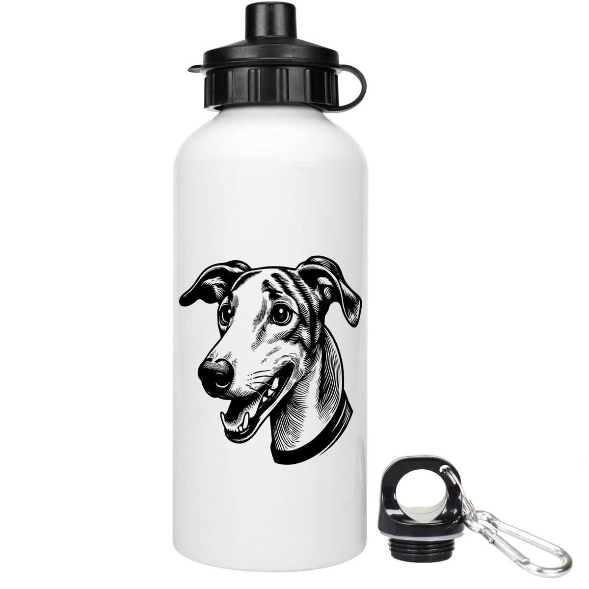 'Greyhound Portrait' Reusable Water Bottles (WT053699)