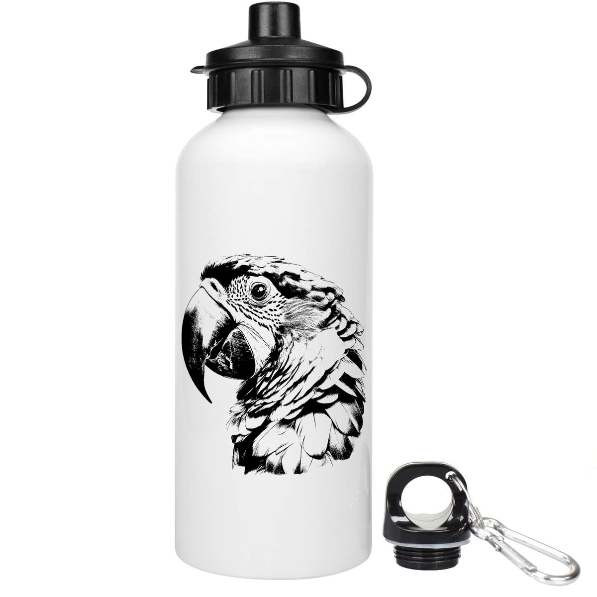 'Macaw Parrot Portrait' Reusable Water Bottles (WT053972)