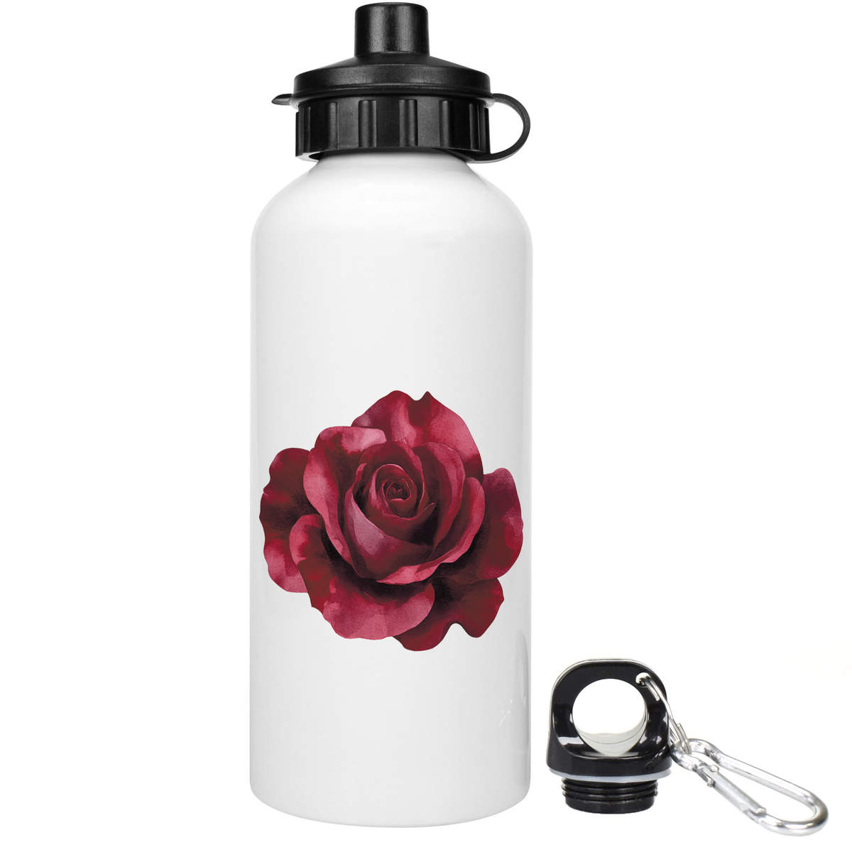 'Burgundy Rose' Reusable Water Bottles (WT054010)