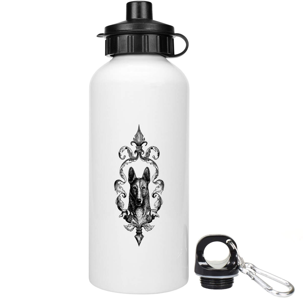 'French Crest Design with Dog' Reusable Water Bottles (WT054485)