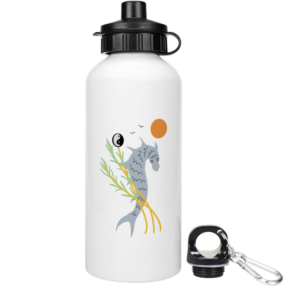 600ml 'A Dragon Or A Fish' Reusable Water / Drinks Bottle (WT00088427)