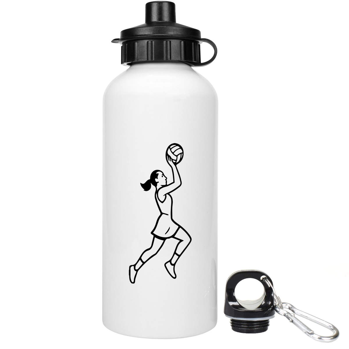 'Netball Player Action' Reusable Water Bottles (WT055329)