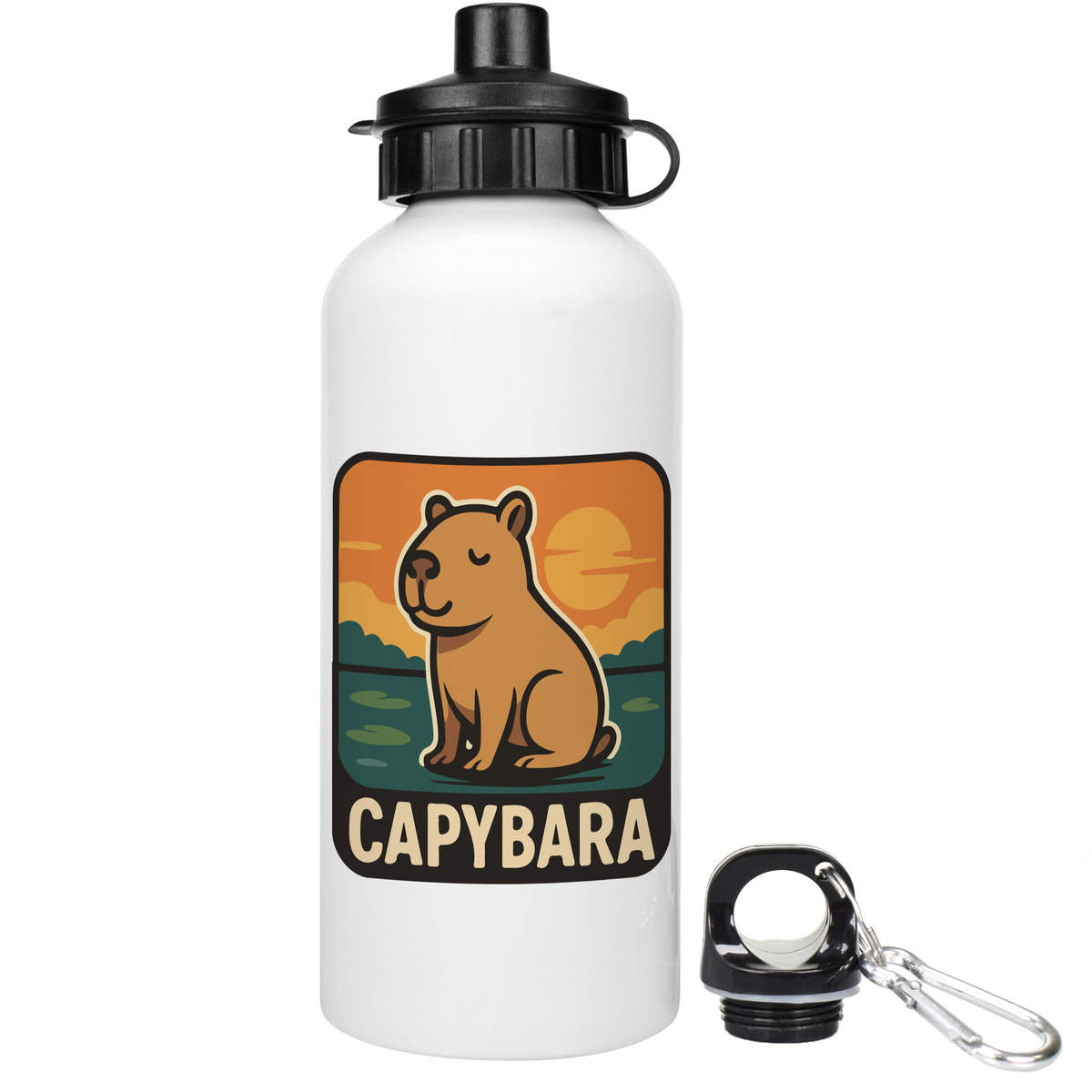 'Serene Capybara' Reusable Water Bottles (WT055820)