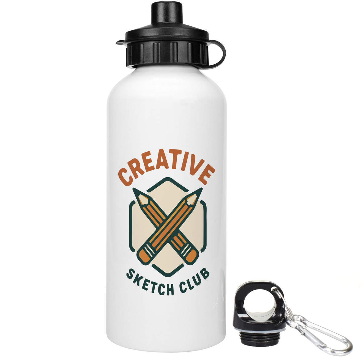 'Creative Sketch Club Artist Art Lover Design' Reusable Water Bottles (WT056741)