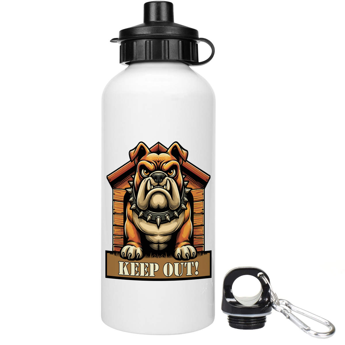 'Angry Bulldog Keep Out' Reusable Water Bottles (WT057055)
