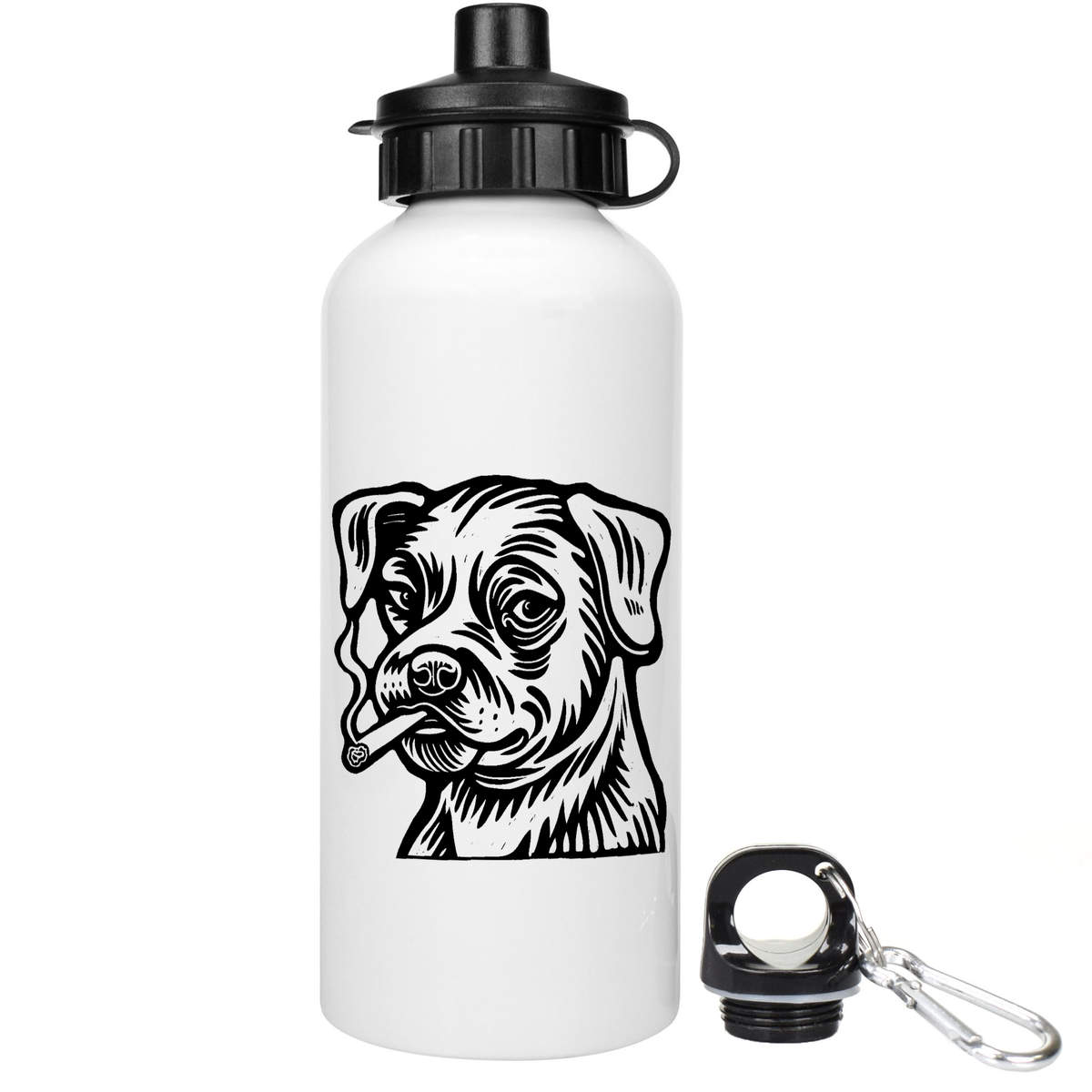 'Smoking Dog' Reusable Water Bottles (WT057539)
