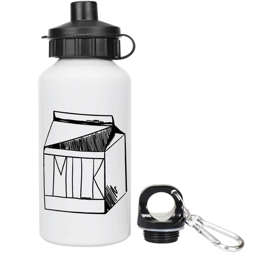 400ml 'Milk Carton' Kids Reusable Water / Drinks Bottle (WT00009238)