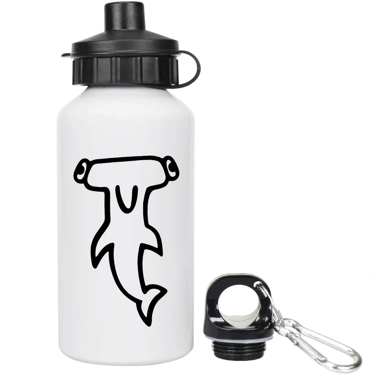 400ml 'Hammerhead Shark' Kids Reusable Water / Drinks Bottle (WT00017666)