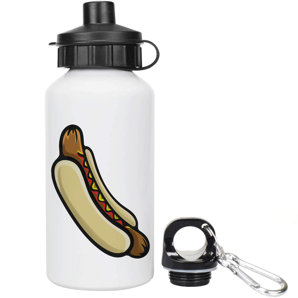 400ml 'Hot Dog' Kids Reusable Water / Drinks Bottle (WT00036298)