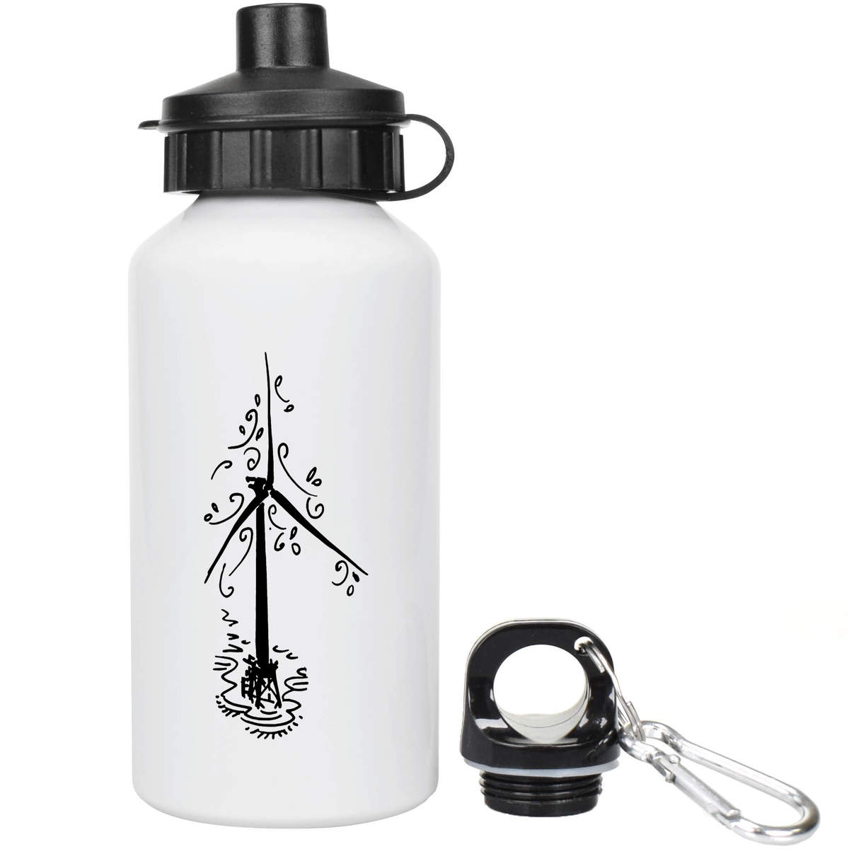 400ml 'Wind Turbine' Kids Reusable Water / Drinks Bottle (WT00050695)