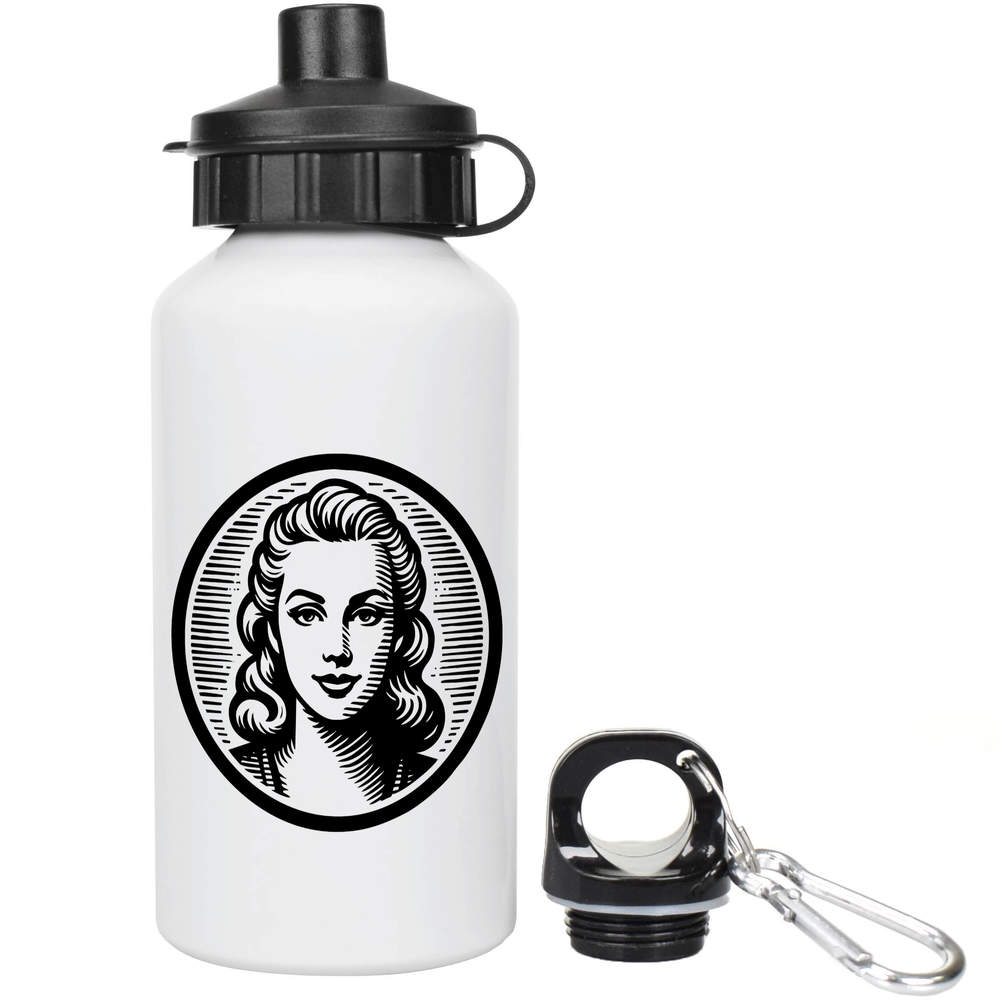 'Pretty Girl Face' Reusable Water Bottles (WT045494) - Picture 3 of 3