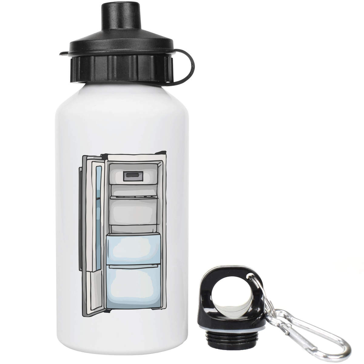 400ml 'Empty Fridge Freezer' Kids Reusable Water / Drinks Bottle (WT00075068)