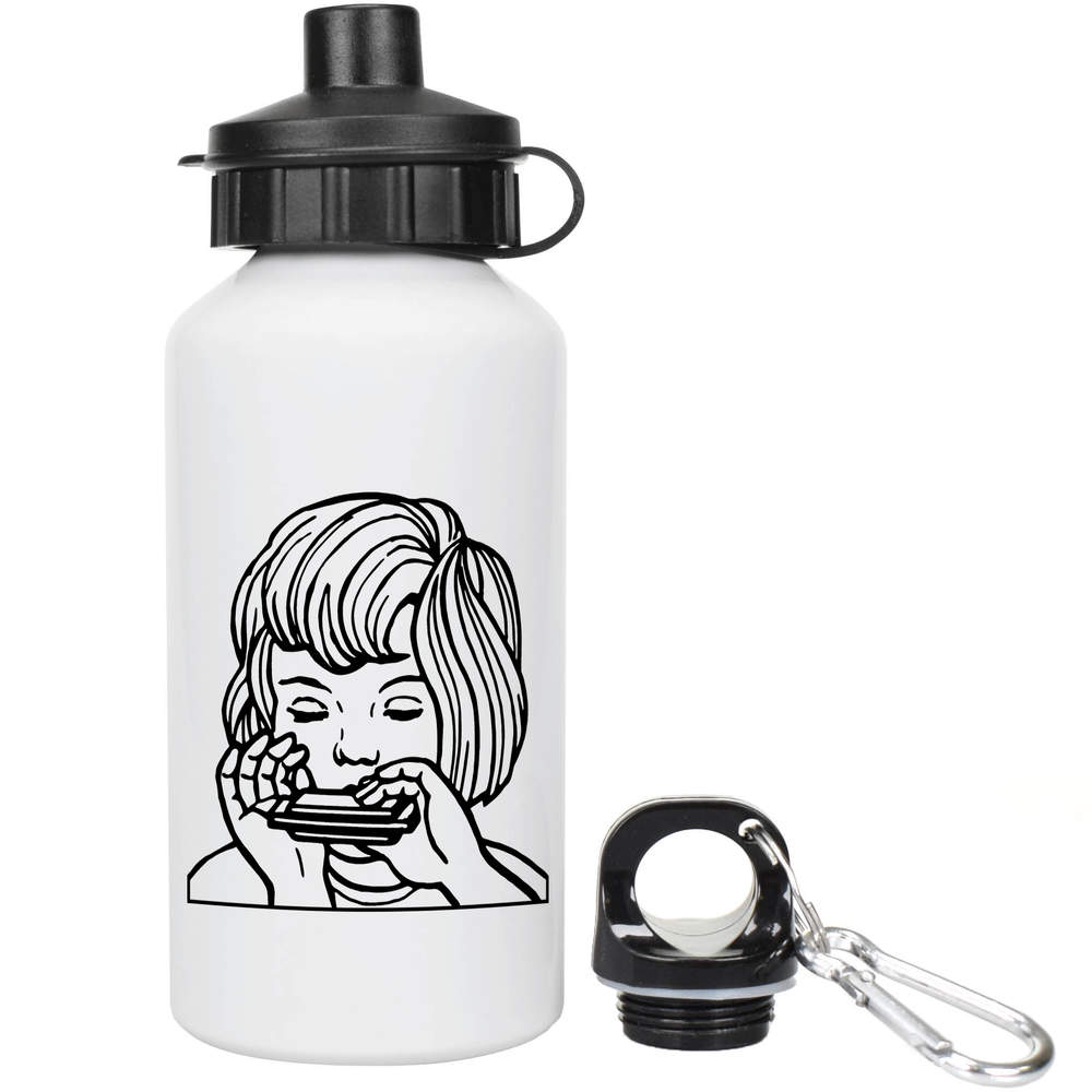 400ml 'Harmonica Player' Kids Reusable Water / Drinks Bottle (WT00079771)