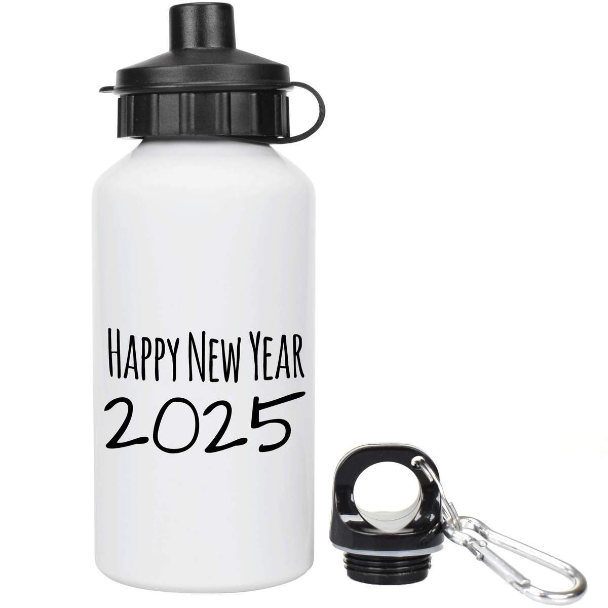 400ml 'Happy New Year 2025' Kids Reusable Water / Drinks Bottle (WT00080994)