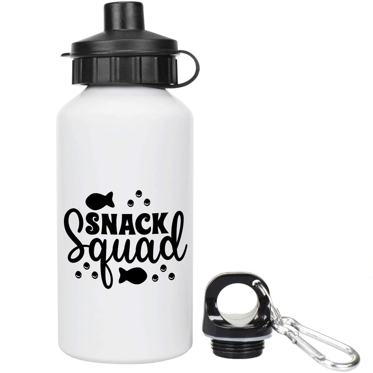 400ml 'Snack Squad Funny Child Toddler Quote ' Kids Reusable Water / Drinks Bottle (WT00081453)