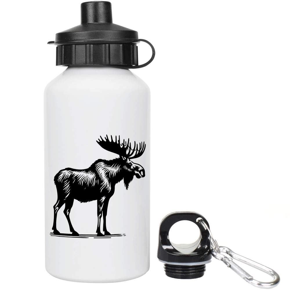 400ml 'American Moose' Kids Reusable Water / Drinks Bottle (WT00085656)