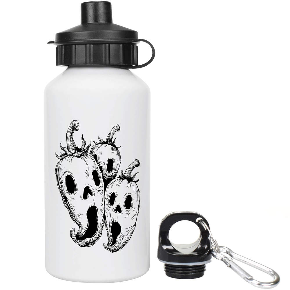 400ml ' Spooky Ghost Peppers' Kids Reusable Water / Drinks Bottle (WT00085764)