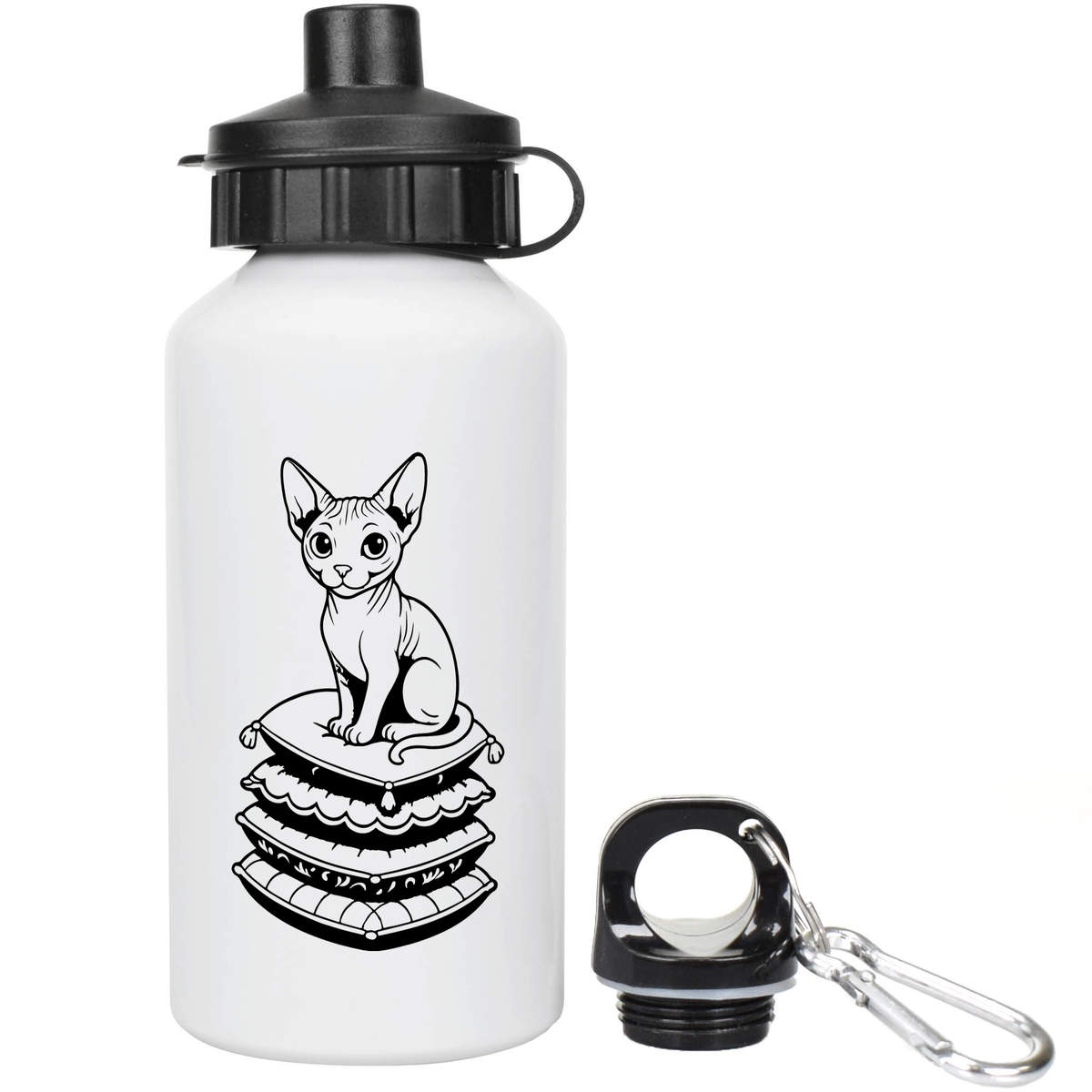 400ml 'Relaxed Sphinx Cat' Kids Reusable Water / Drinks Bottle (WT00091178)