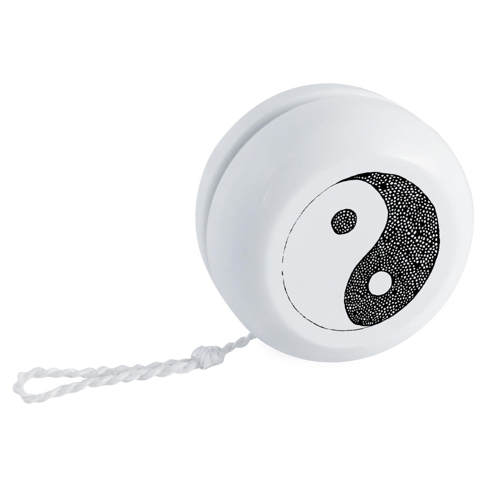 'Yin Yang Symbol' Retro Yo-Yo - 56mm - Classic Toy for Tricks, Practice and Gifts (YY00009577)