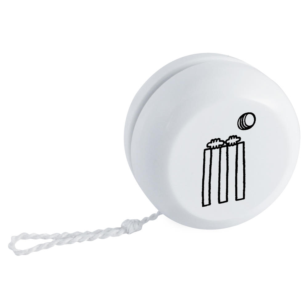 'Cricket Wickets & Ball' Retro Style Yo-Yo (YY00013073)