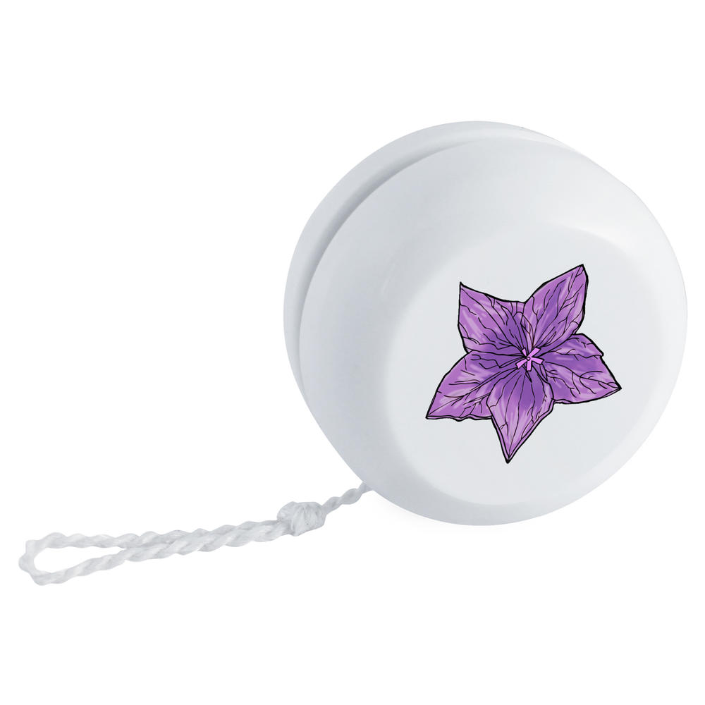 'Purple Flower' Retro Style Yo-Yo (YY00016617)